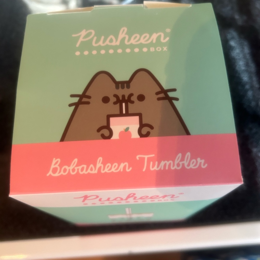 Pusheen Bobasheen Tumbler Boba Cup with Straw NWT